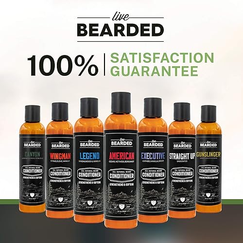 Miniatura 7 de Live Bearded Acondicionador para barba  Ejecutivo  Acondicionador facial para cabello  8 onzas  Fortalece y suaviza  Ingredientes totalmente