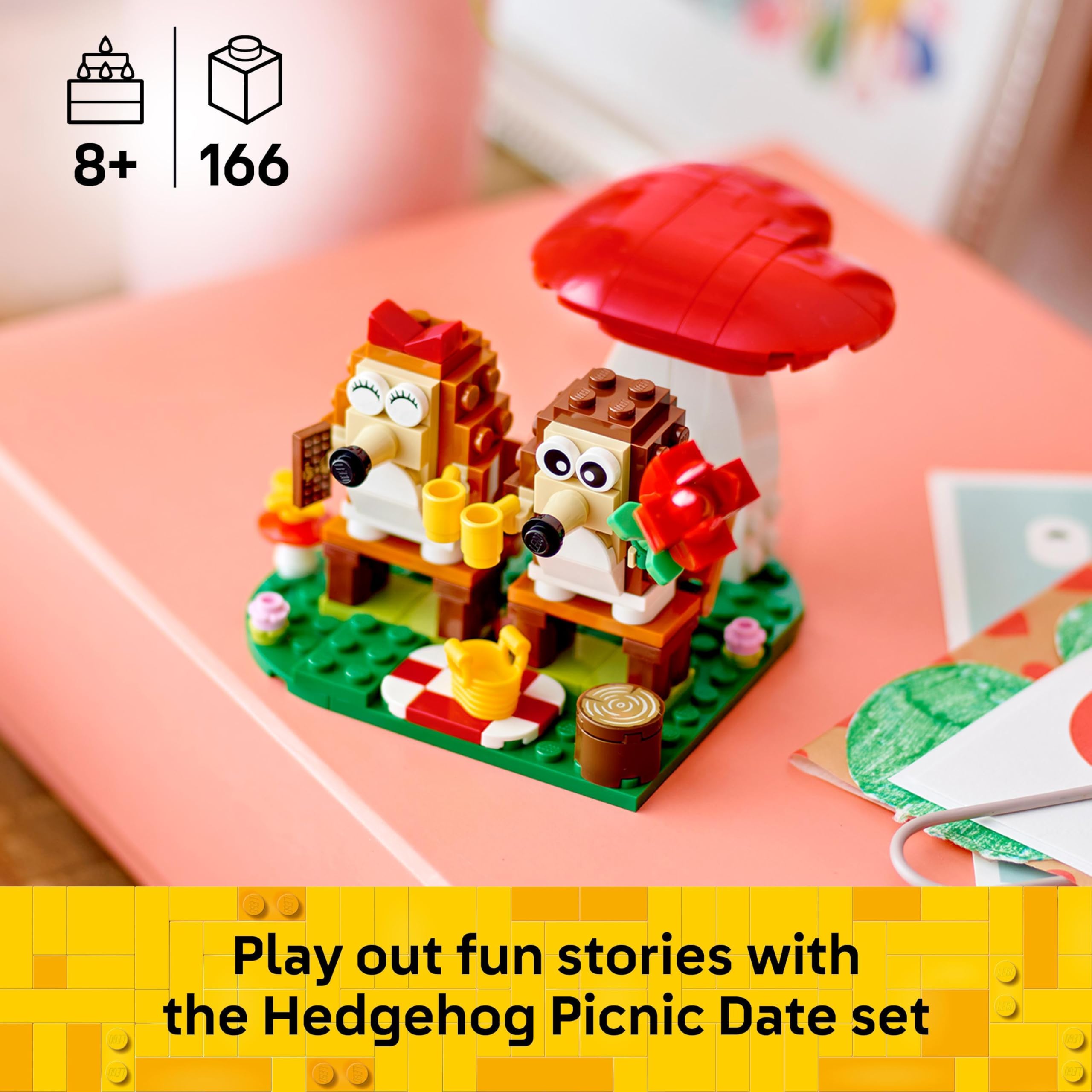 LEGO Hedgehog Picnic Date, Animal Toy Playset for 8 Plus Year Old Girls & Boys - Image 3