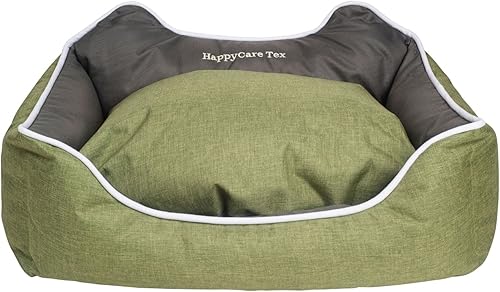 Miniatura 1 de long rich Happycare Textiles - Cama rectangular para mascotas HCT-TX1-SAGE-S, salvia a gris