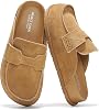 Project Cloud 100% Genuine Leather Womens Clogs - Plush & Soft Insole with Arch Support Non Slip Mules & Clogs for Women Footwear - Water Resistant Women Shoes (Foamy)