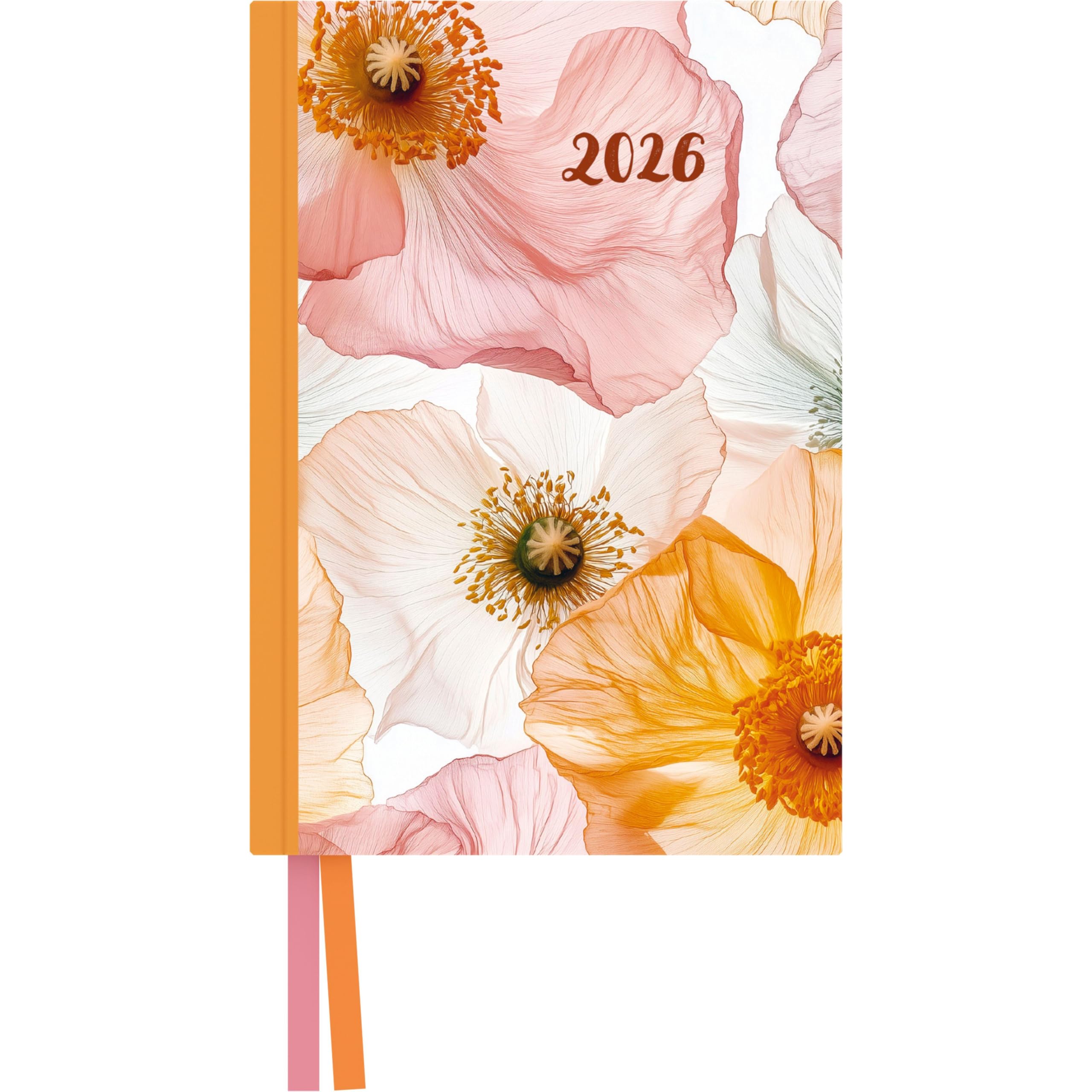 DUMONT - Bright Flowers Taschenkalender 2026 – Terminplaner mit Wochenkalendarium – 11 x 16 cm – Florales Blumen-Design