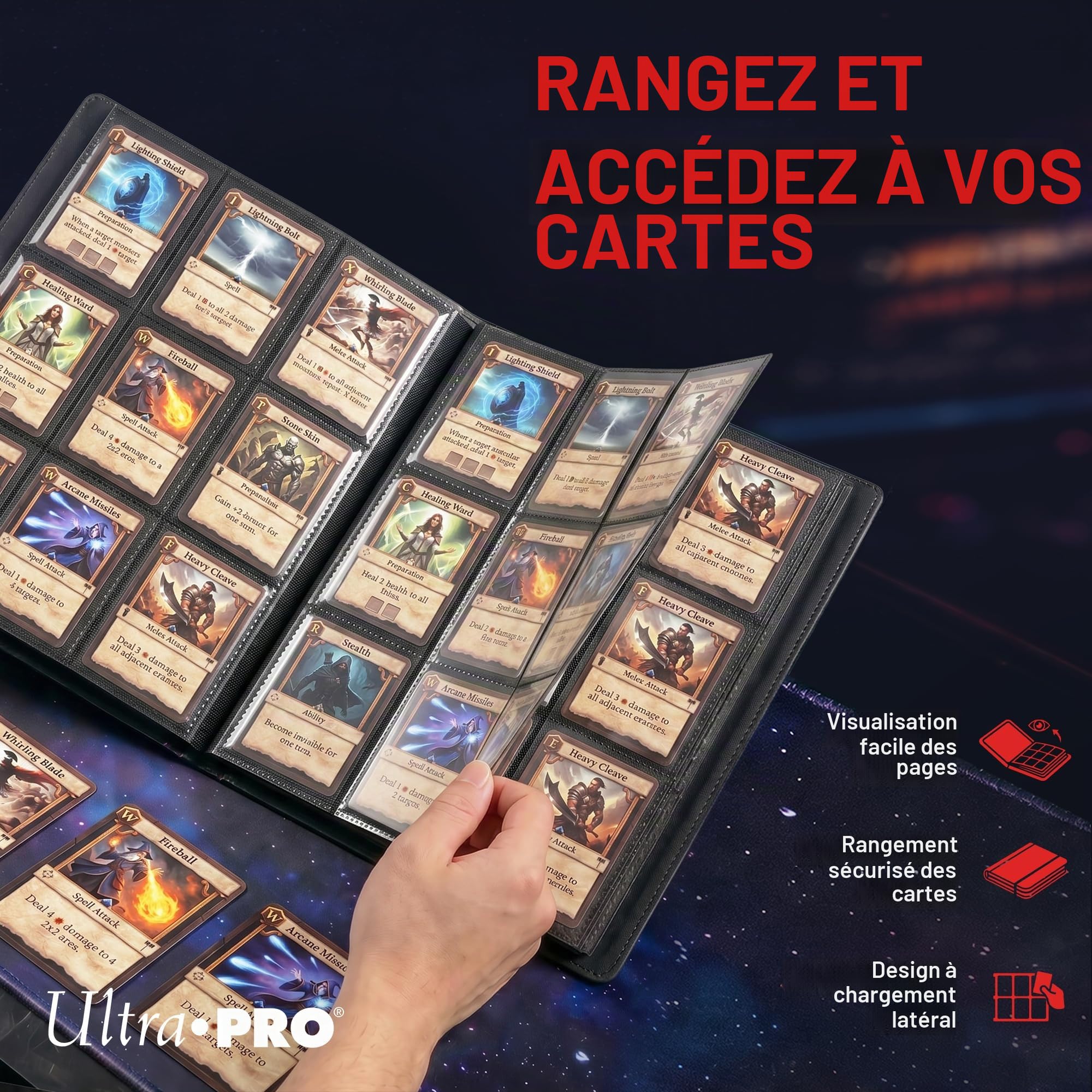 Porte-cartes Pokéball Ultra PRO 14573 avec 9 pochettes par page