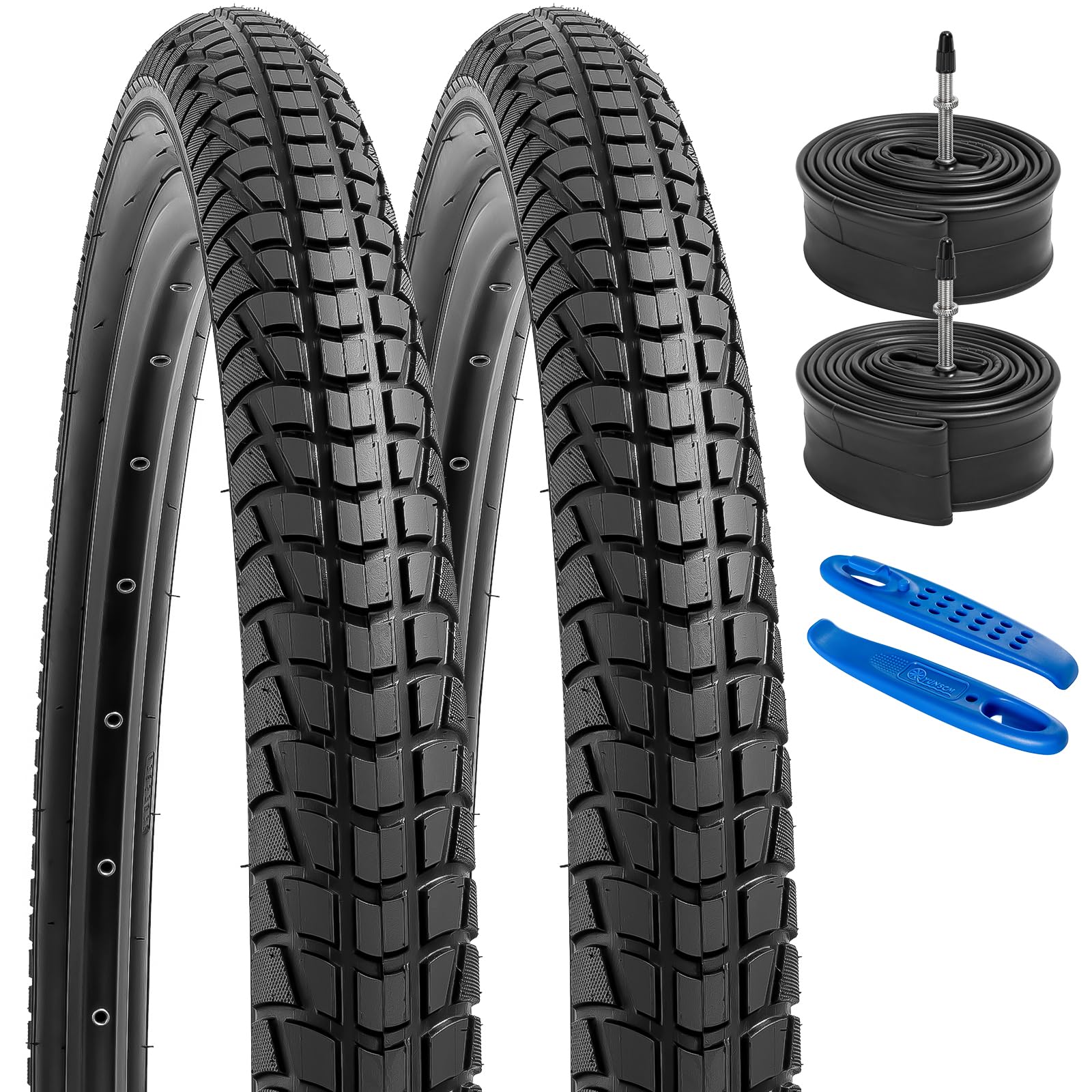 Amazon | YunSCM 2本セット,27.5 1.95 タイヤ,27.5x1.95 53-584 自転車