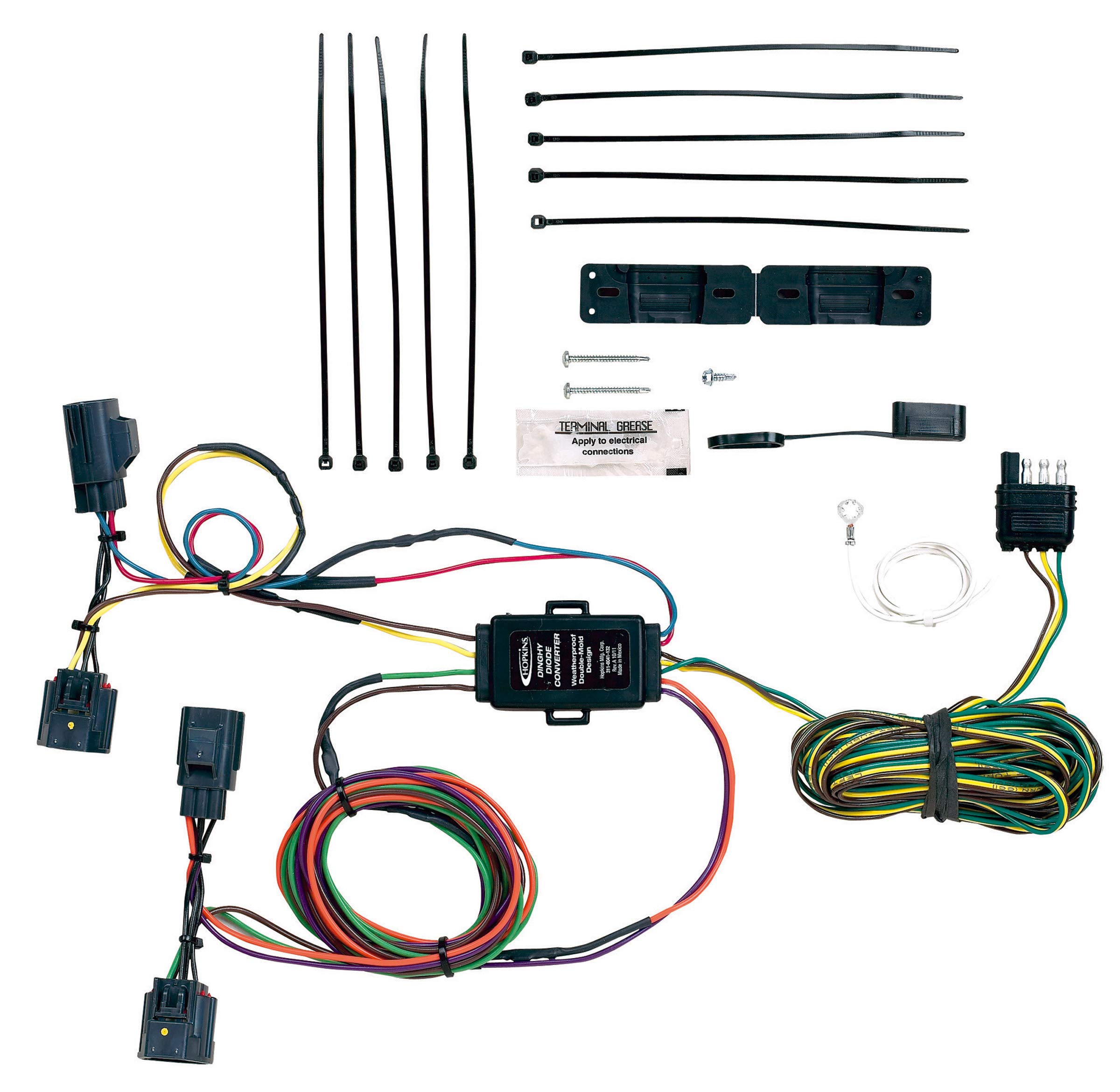 Hopkins 11156204 Plug-In Simple Towed Vehicle Wiring Kit