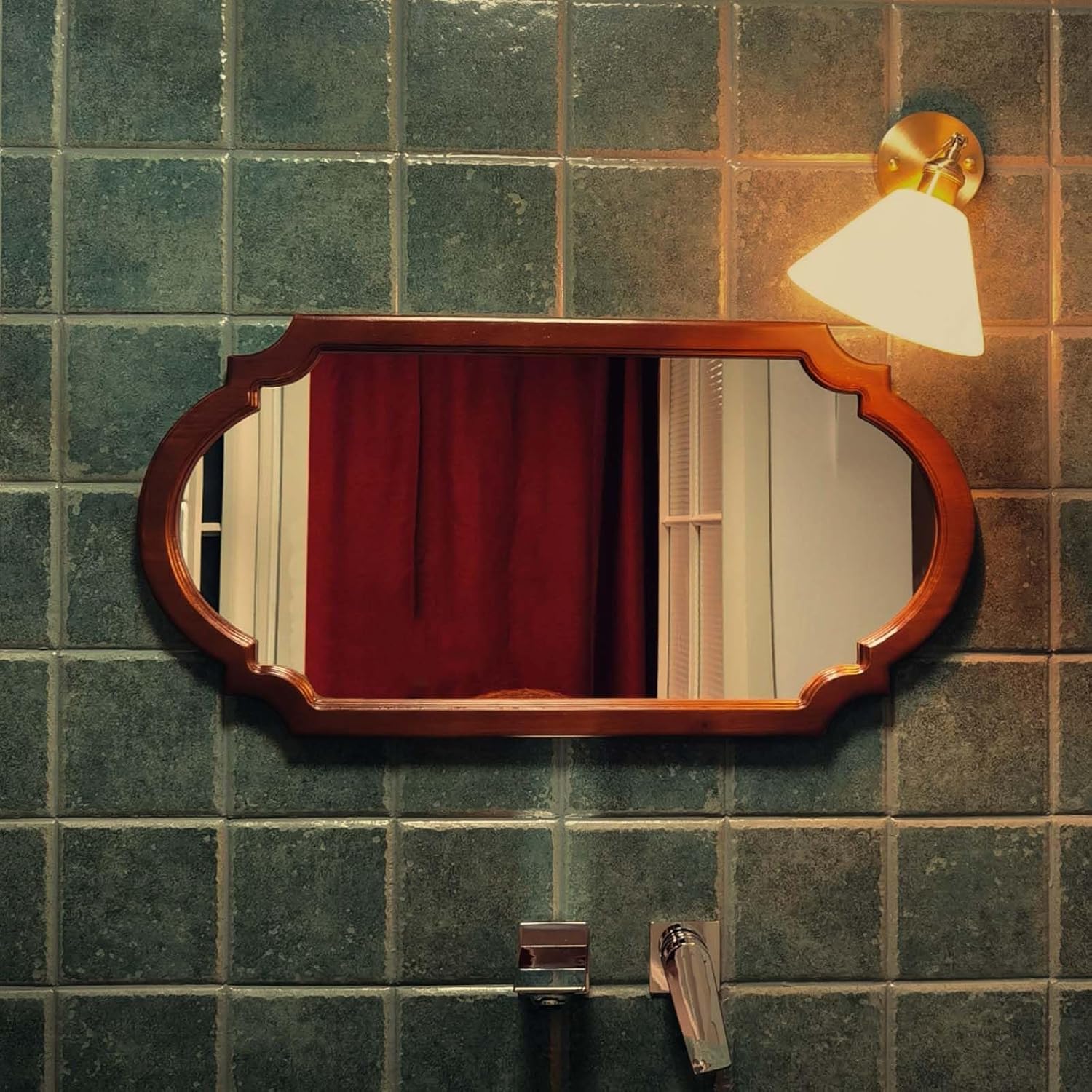 スタンドミラー ブラックフレーム 大きめ 165×60 アルミフレーム