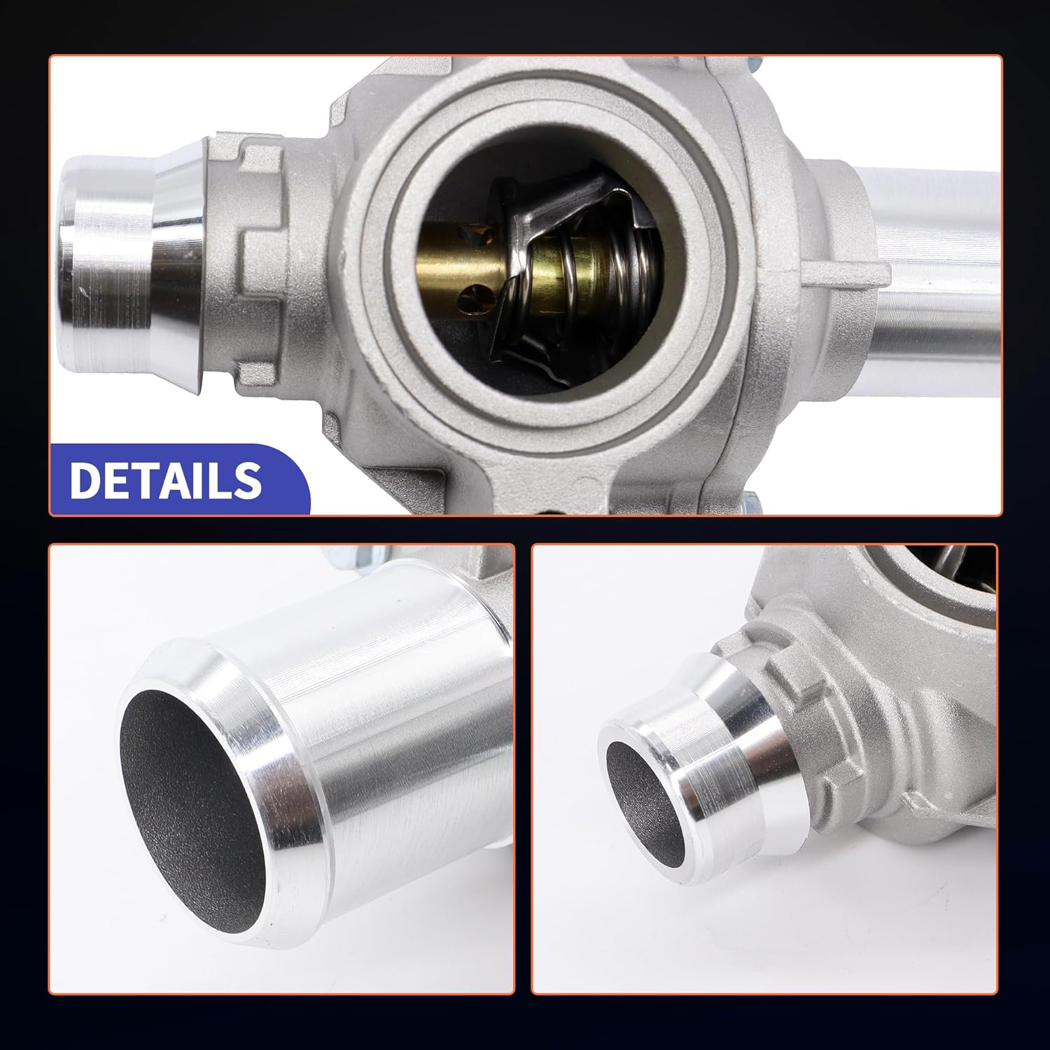 HiSport 902-5153 Engine Coolant Thermostat Housing Assembly BL3Z8A586D, 86013, CO34944, TA-6015, FD0717134 Compatible with Ford Lincoln