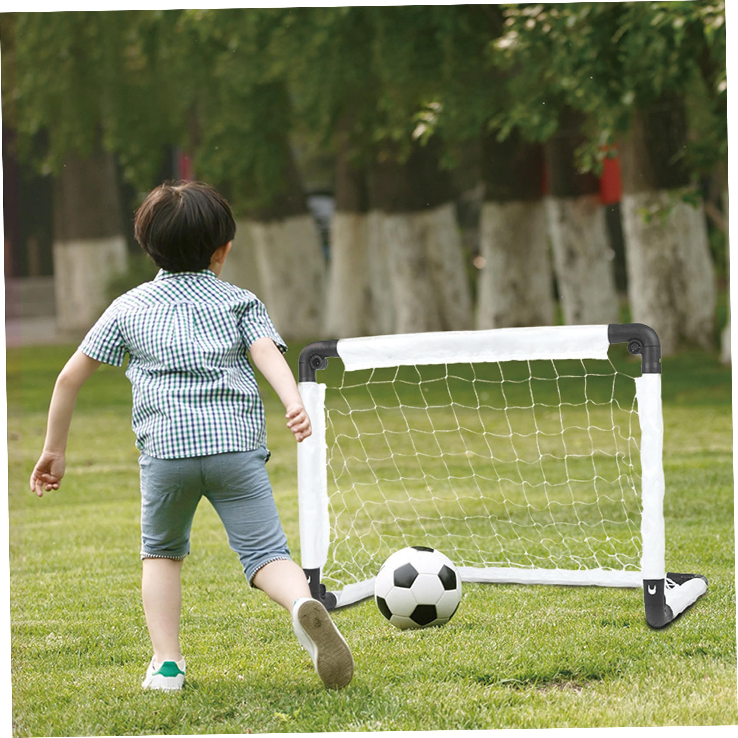 Porterías de fútbol Plegables para niños, 23, 6x17, 7 Pulgadas.. | Configuración rápida sin herramientas, ideal para jugar en el patio trasero, adecuada para niños de 3+ años.