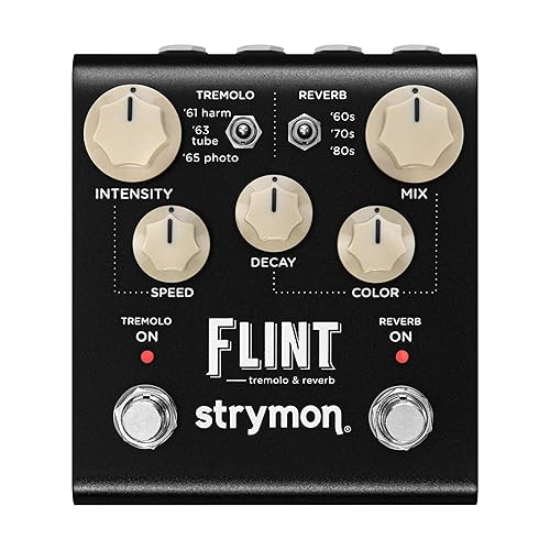 Strymon Flint V2 Tremolo and Reverb Guitar Effects Pedal for Electric and Acoustic Guitar, Synths, Vocals and Keyboards