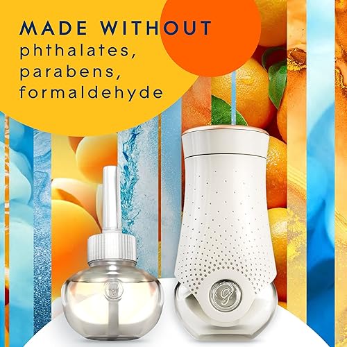 Miniatura 4 de Glade PlugIns - Recambios de ambientador, aceites esenciales y perfumados para el hogar y el baño, Coastal Sunshine Citrus, 1.34 onzas líquidas, 2