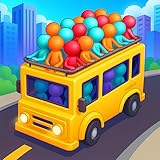 Bus Color Jam 3D Traffic Escape Puzzle: Car Sort Parking Challenge Match Passengers Sorting Game
