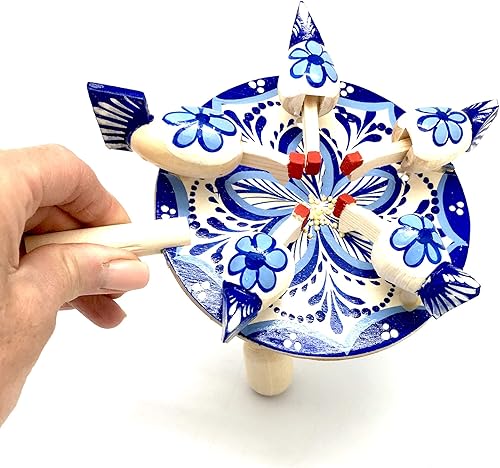 Miniatura 3 de BuyRussianGifts Juego de novedad rusa Pollo Paddle tallado a mano pintado a mano nuevo