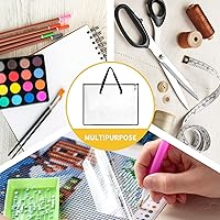 Vista 6 de EOOUT 4 bolsas de 18.5 x 24.8 pulgadas, carpetas de portafolio para obras de arte, bolsa de almacenamiento de carteles con cremallera y asa