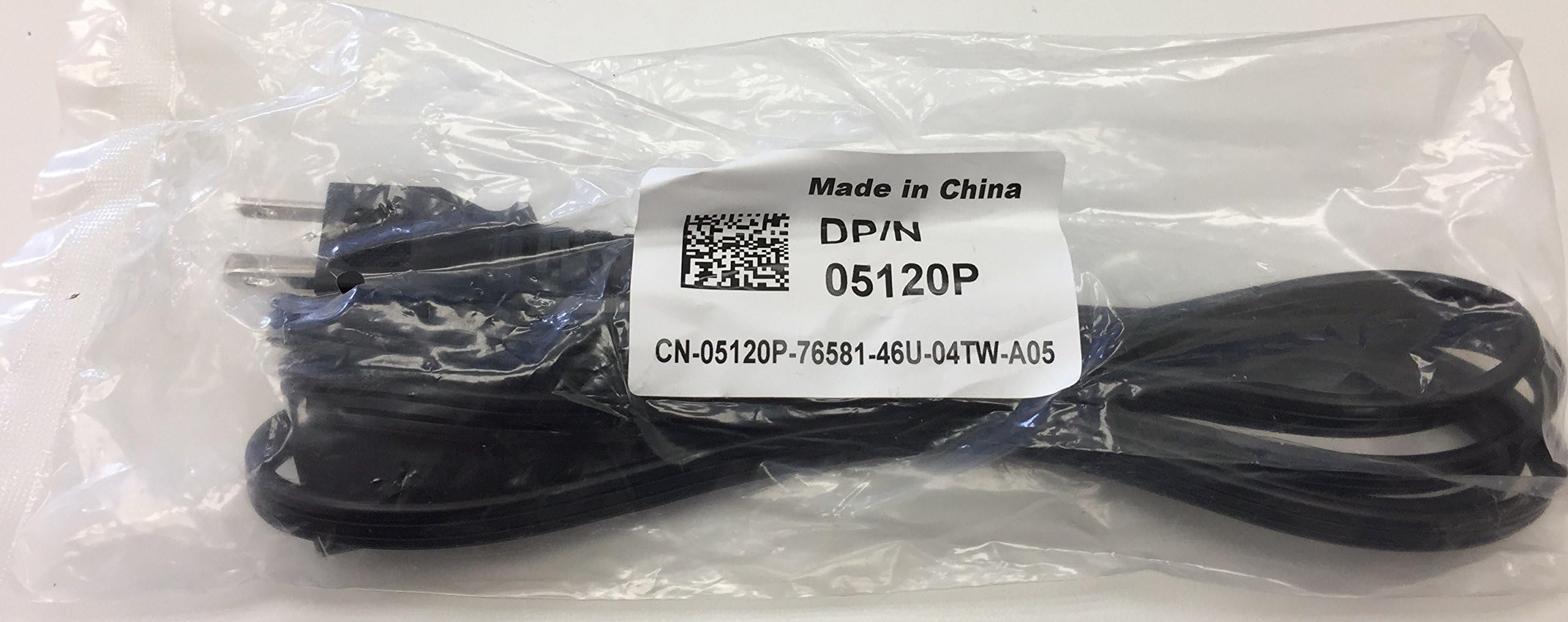 Amazon.com: Genuine Dell 6-Ft Standard 3-Prong Power Cable 05120P 5120P ...