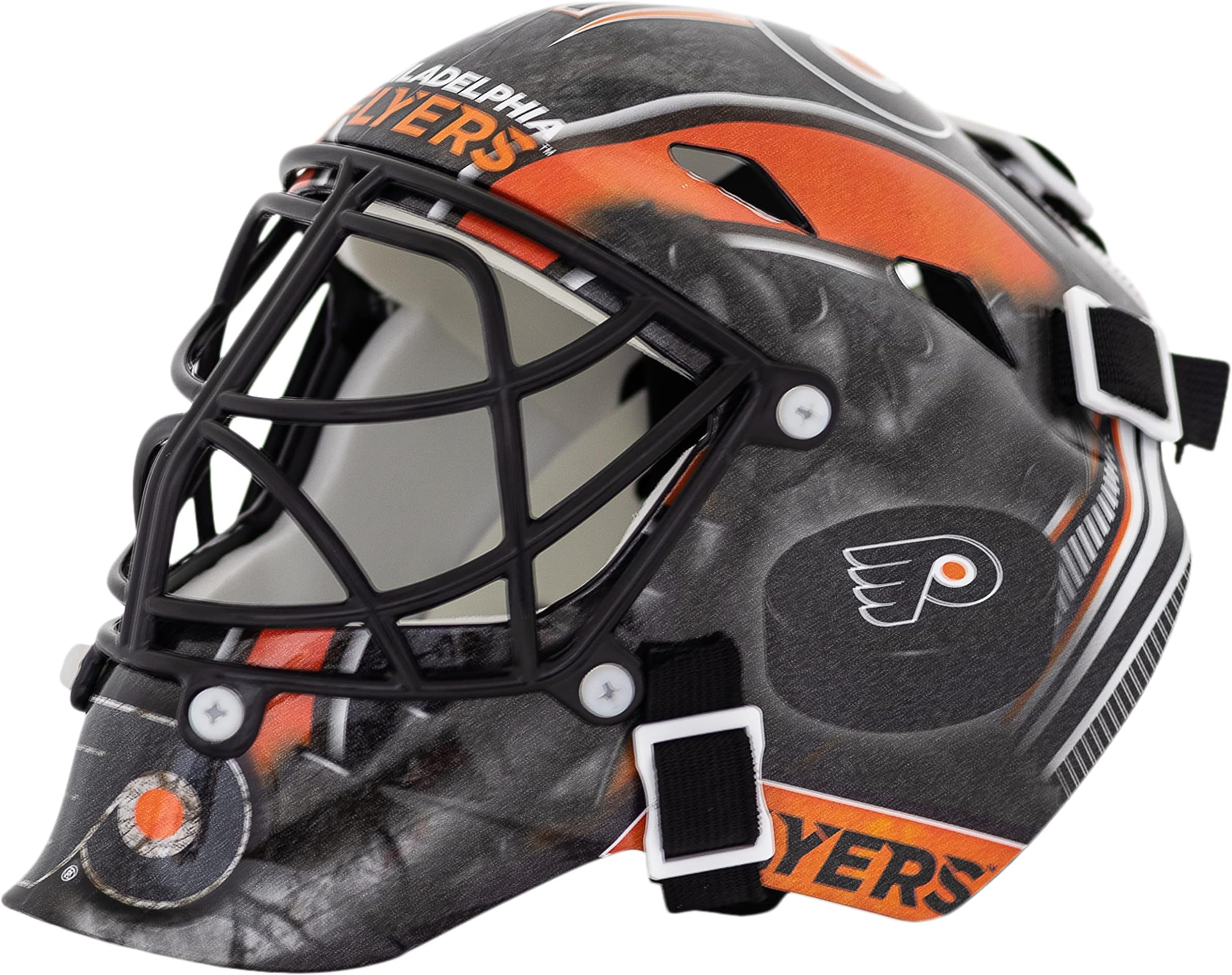 NHL Team Logo Mini Hockey Goalie Mask with Case - Collectible Goalie Mask with Official NHL Logos and Colors