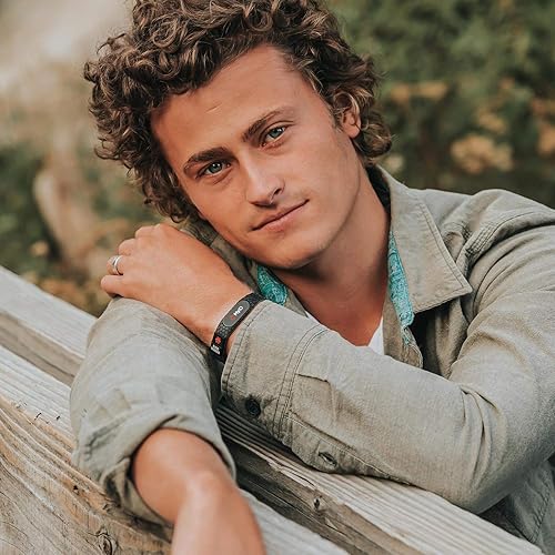 Miniatura 3 de MyID Hive - Pulsera de identificación médica para diabetes, epilepsia, autismo y más, vaina plateada (ML, negro)