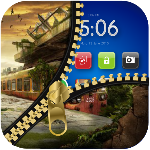 Apocalypse Zipper Screen Destroy survival Zip Lock App on Amazon