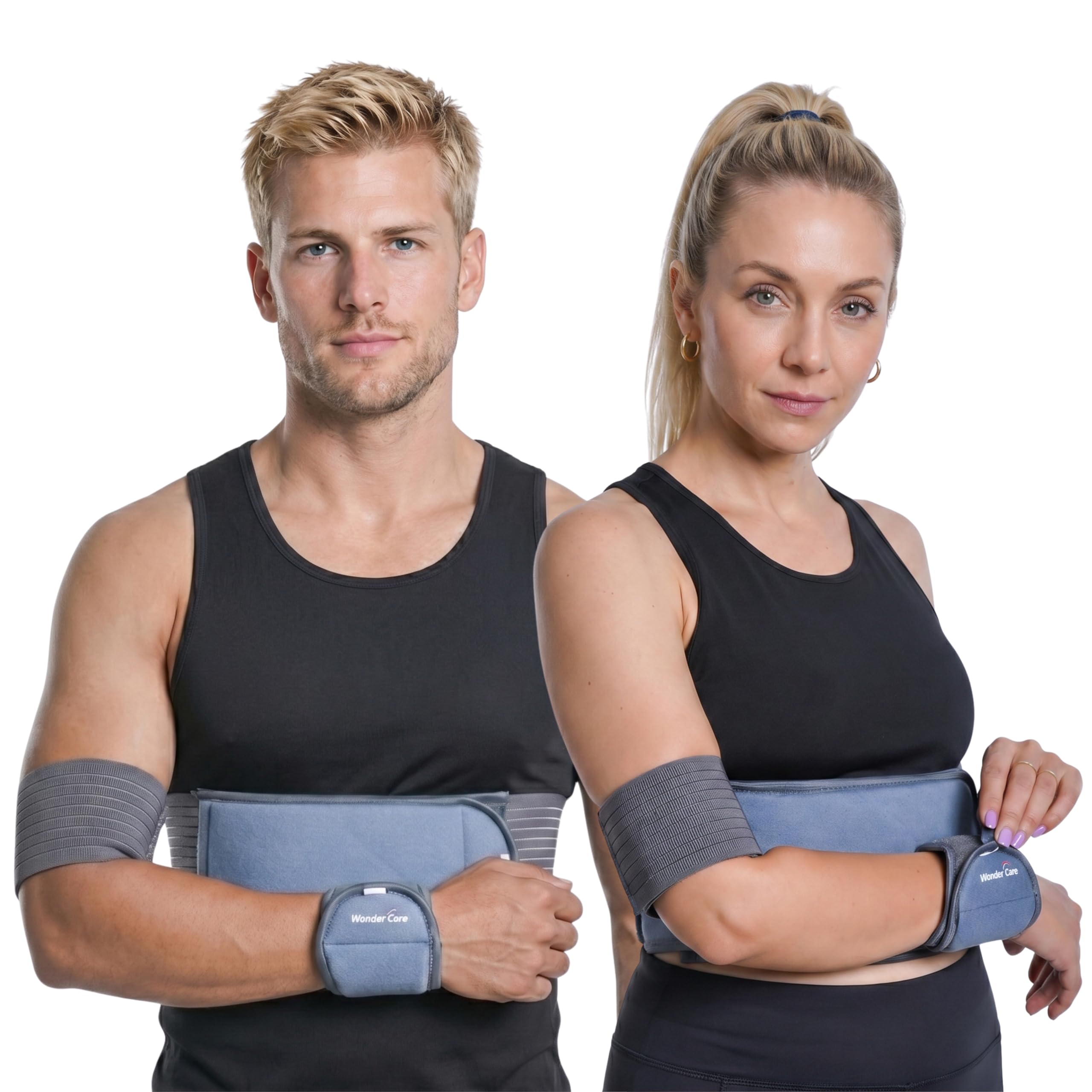 Wonder Care Tutore immobilizzatore spalla sinistra destra Collare clavicola Lussazione ossea Sublussazione Stabilizzatore spalla Tutore compressivo dopo intervento alla cuffia dei rotatori_nero UNI