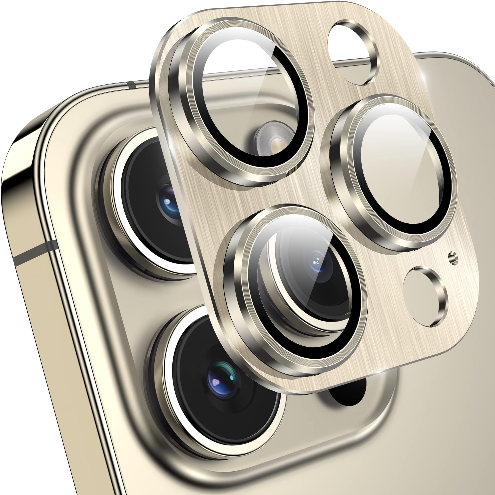 YWXTW Tempered Glass Camera Lens Protector for iPhone 14 Pro Max, 3D Full Coverage Protection, Night Circle Technology, Stronger Adsorption