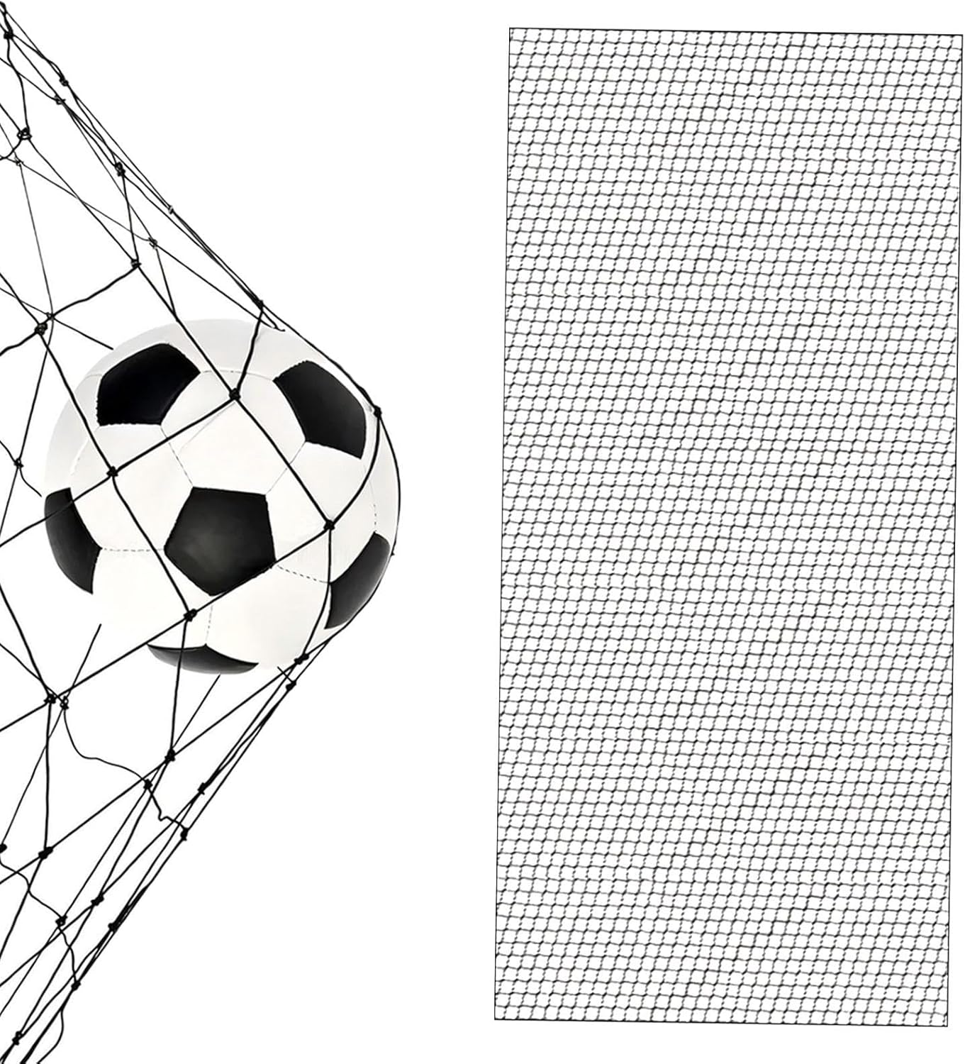 Football Backstop Mesh - Kick Netting, Practice Wall | Outdoor Training Net, Absorbing Fence for Backyard Hitting Area, Baseball Rebounding Practice, Soccer Field Games, Sports Play Grounds