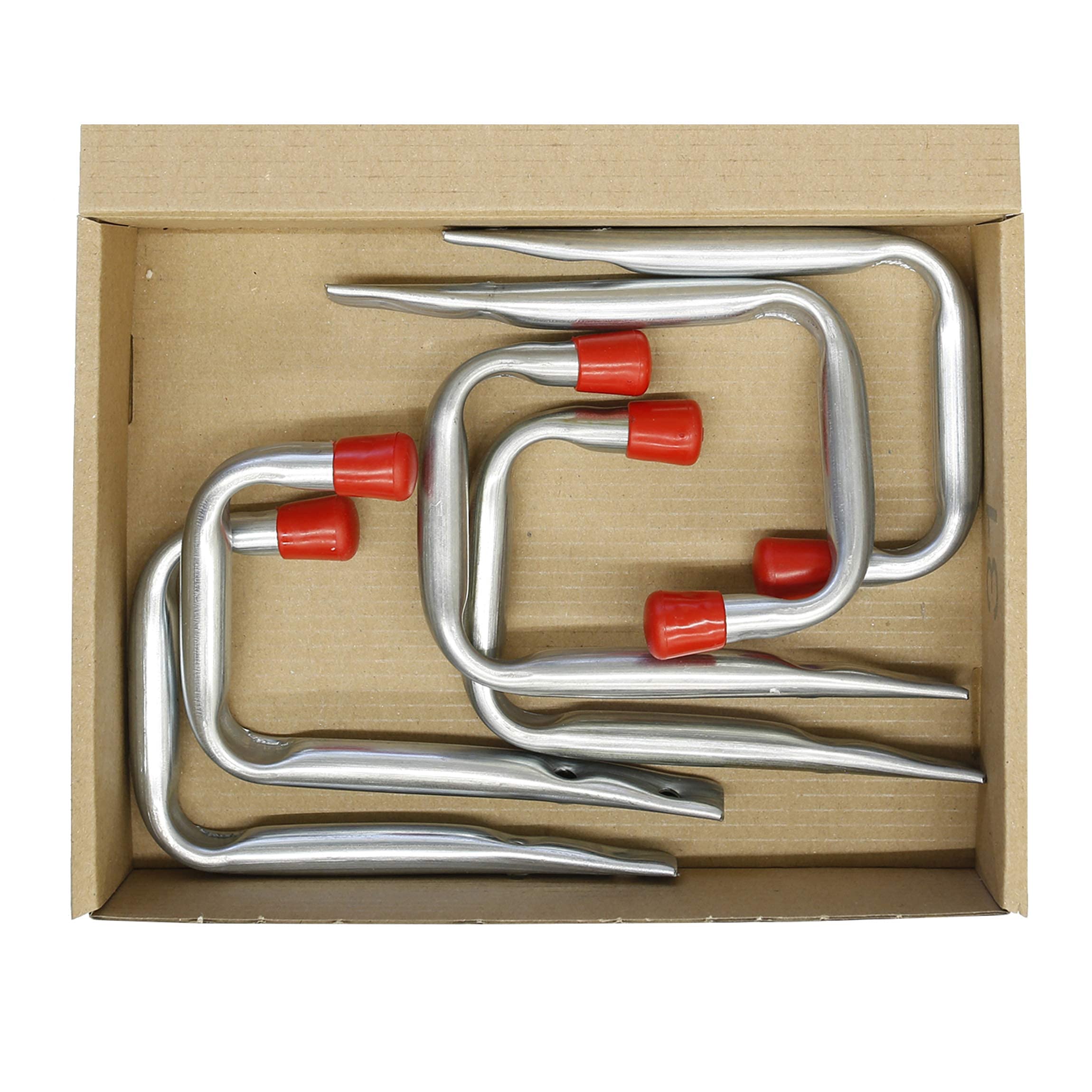 VORMANN Wandhaken, plafondhaken, apparaathaken, garagehaken, lasthaken, draagvermogen 10 kg, weerbestendig, 6-delige set, afmetingen: 150 x 88 x 50 x 83 mm
