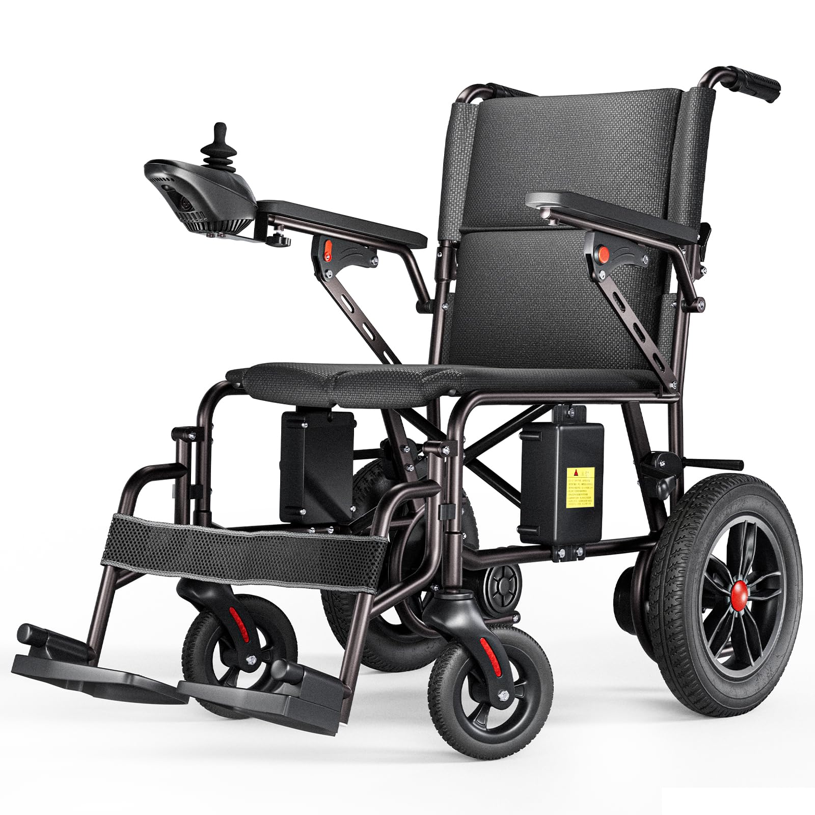 Silla de Ruedas eléctrica Plegable y Ligera para Adultos, autonomía de 25 km, motorizada para Movilidad en Interiores y Exteriores, tamaño Compacto.