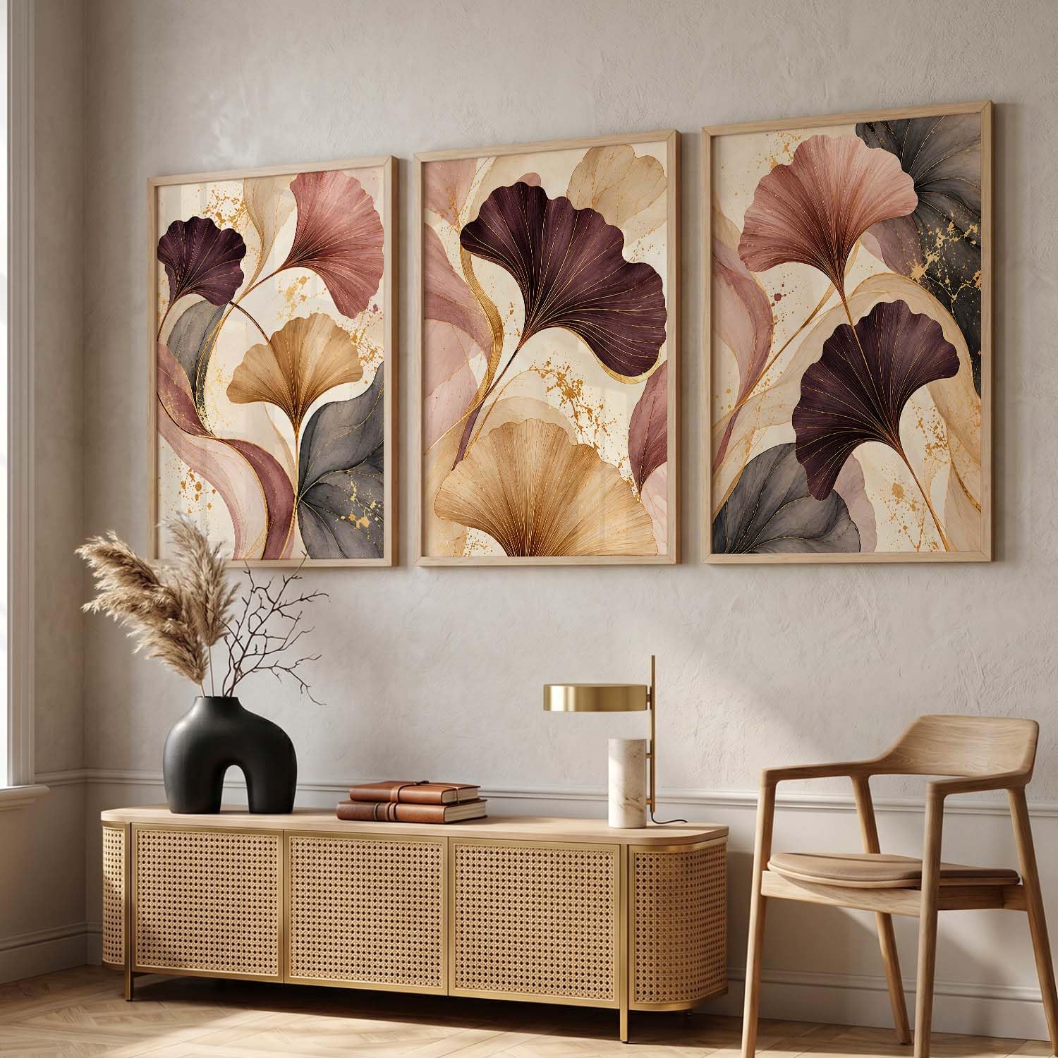 BOHO Wall Art Frames - Minimalist Home Decor -1 BOHO Wall Art Frames - Minimalist Home Decor -1