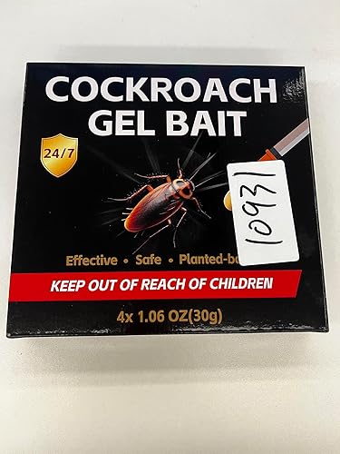 Miniatura 8 de Cebo de gel para cucarachas, 6 tubos x 1.06 onzas, repelente de insectos fácil de usar para uso en interiores y exteriores, potente solución de