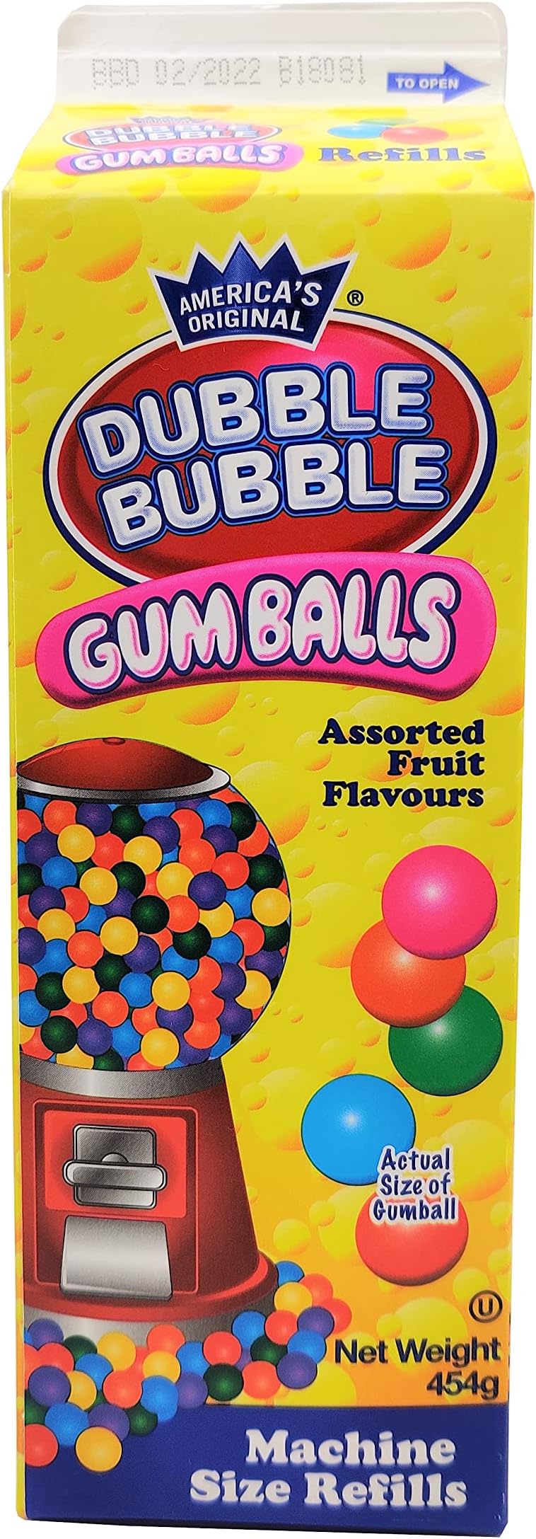 Dubble Bubble Gumballs, 20oz Carton (1)