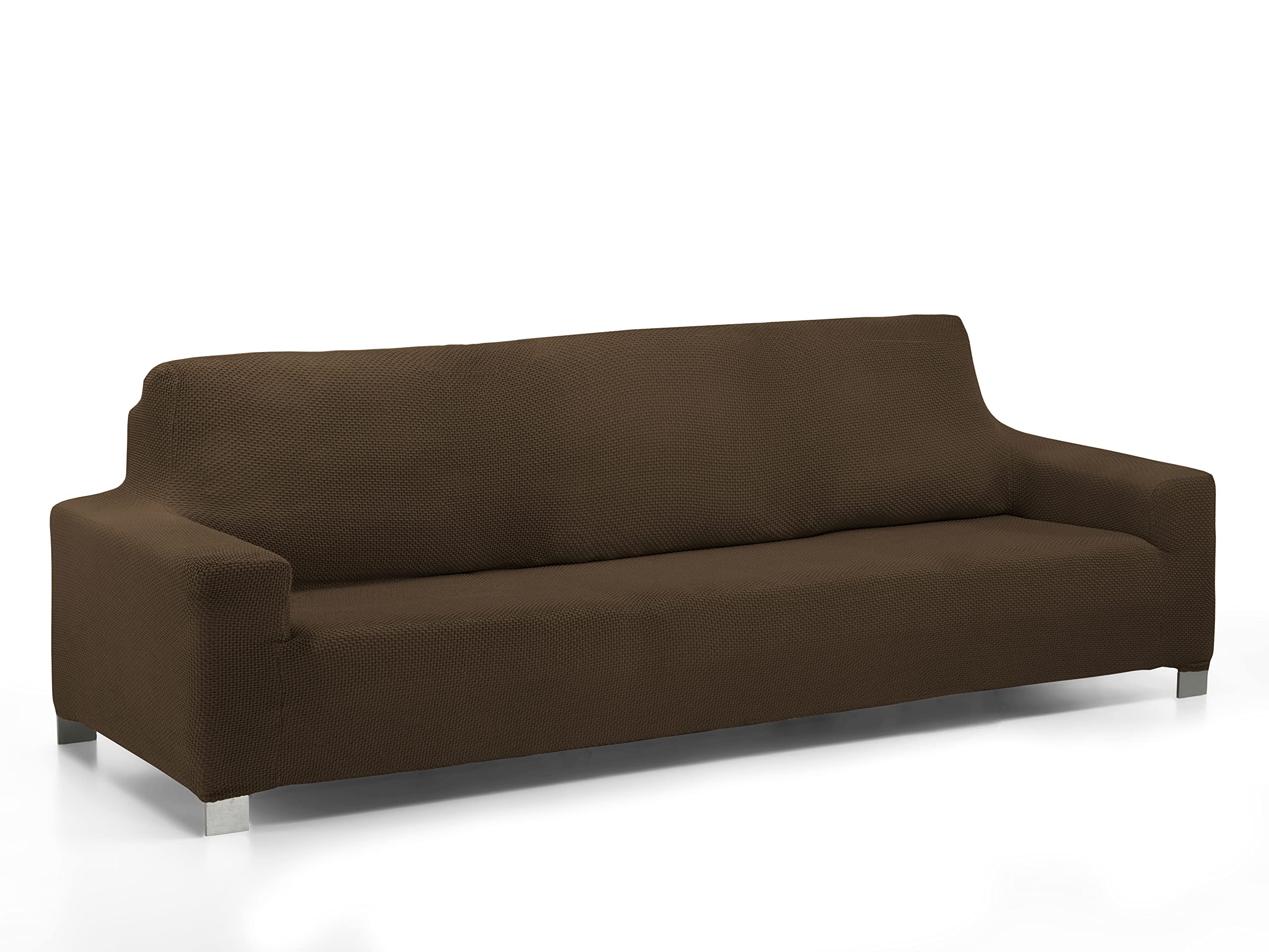Martina Home Daytona Super Elastic Multi Adaptable Sofa Cover, Chocolate, 3 Seater