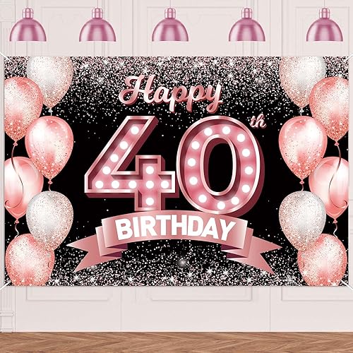 Vista 78 de Feliz cumpleaños número 31, fondo de pancarta dorado rosa, celebrando los 31 años, decoraciones temáticas de globos de confeti para mujeres de 31