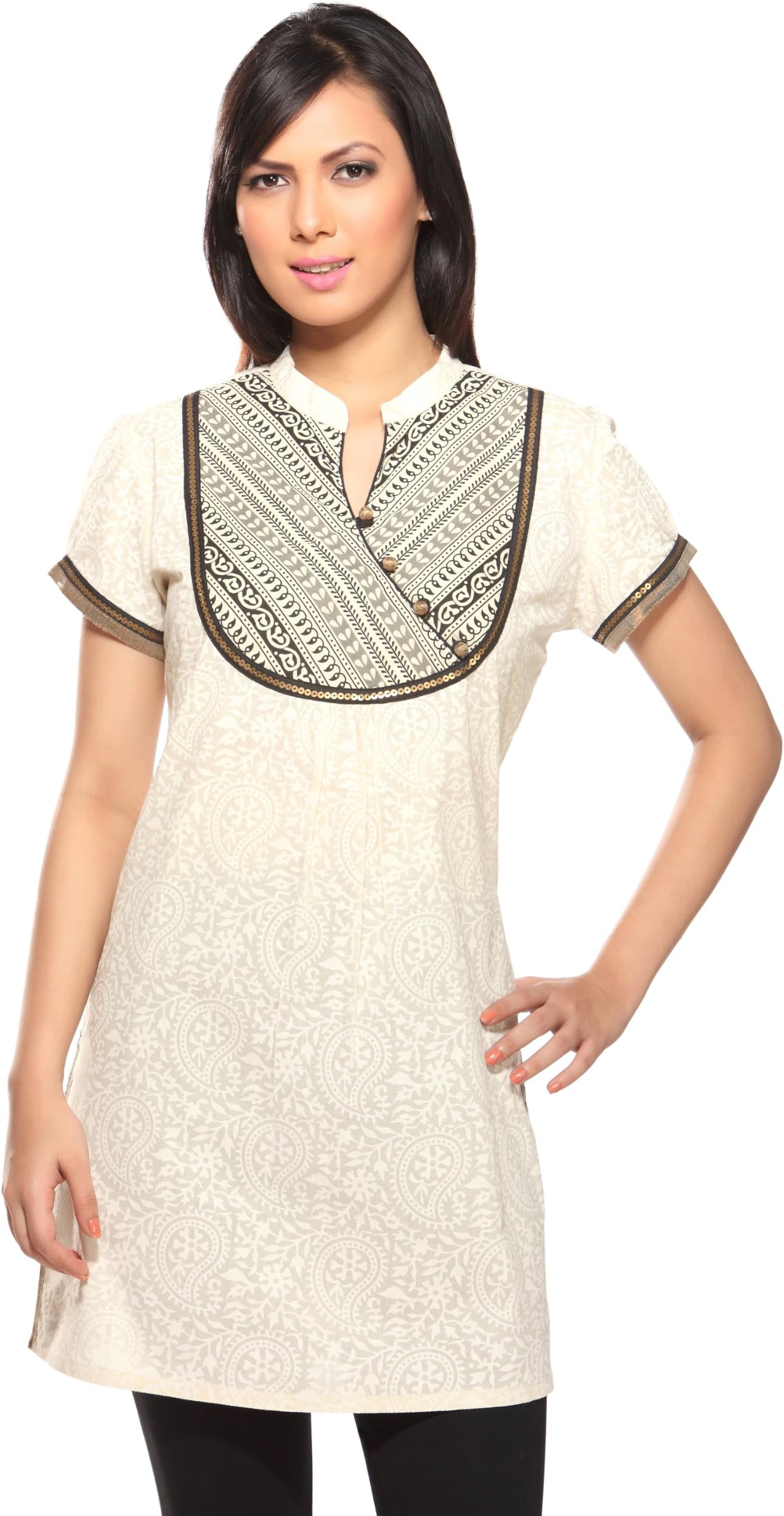Rangmanch By PantaloonsRangmanch Women's Indian Mix N Match Kurta Off White Large