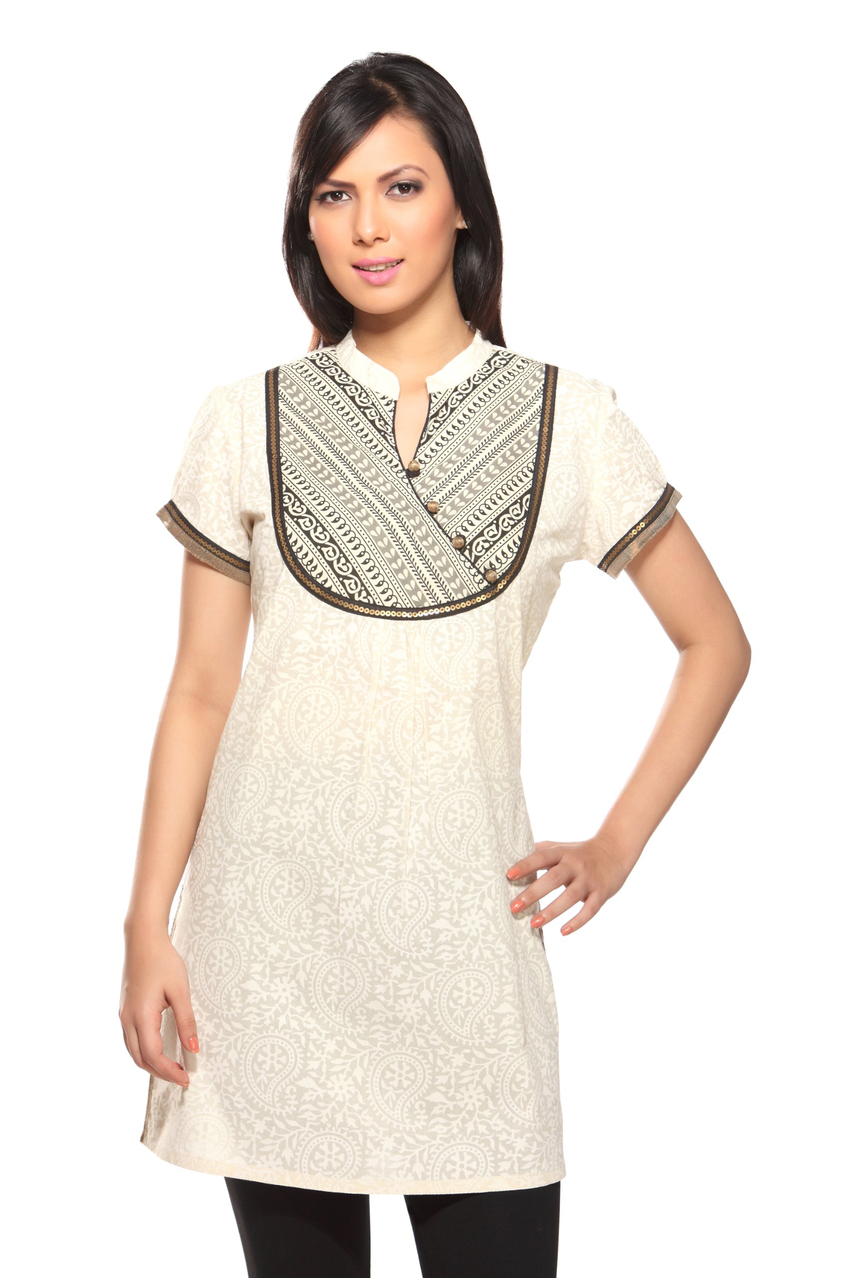 Rangmanch By PantaloonsRangmanch Women's Indian Mix N Match Kurta Off White Large