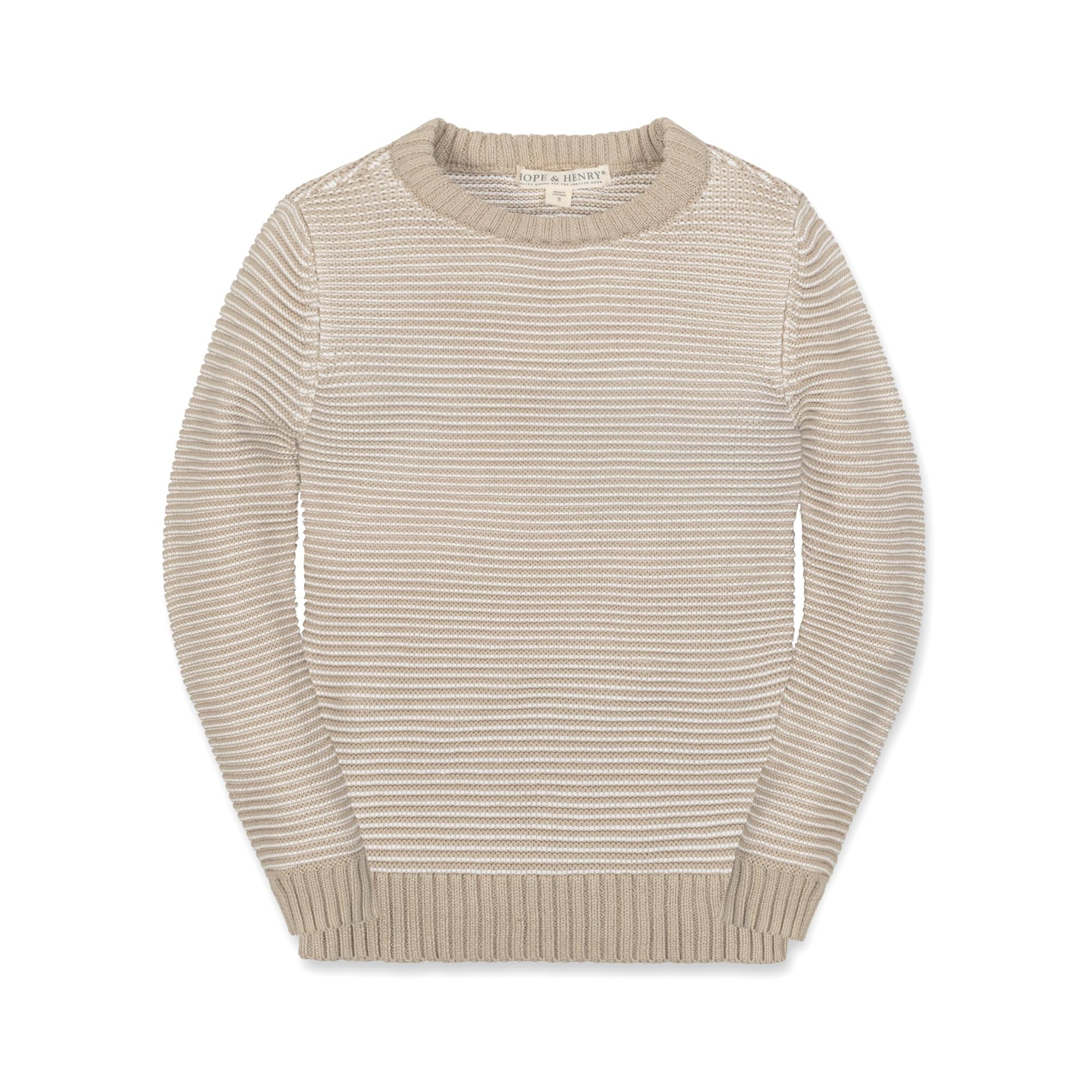 Hope &amp; Henry Boys' Long Sleeve Crew Neck Pullover Sweater