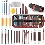 48PCS Pottery Tools Kit for Sculpting, Clay Carving Tools, Ceramic Tools for Polymer Clay, Modeling, Trimming, Molding, Shaping, Pottery Kiln, Arts Crafts Supplies, Adults, Students, Beginners, Pros