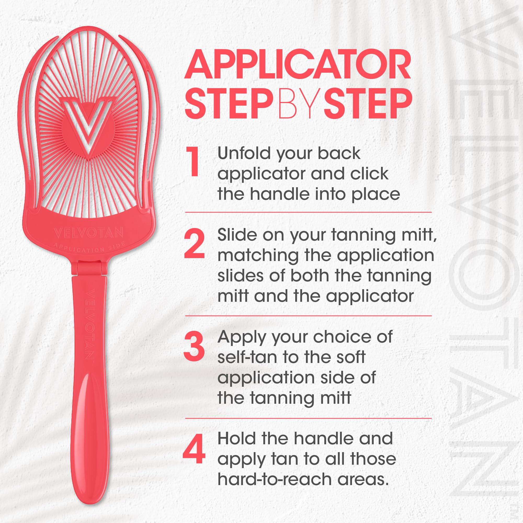VELVOTAN Tanning Back Applicator, Use with Any Tanning Mitt & Fake Tan - Image 3