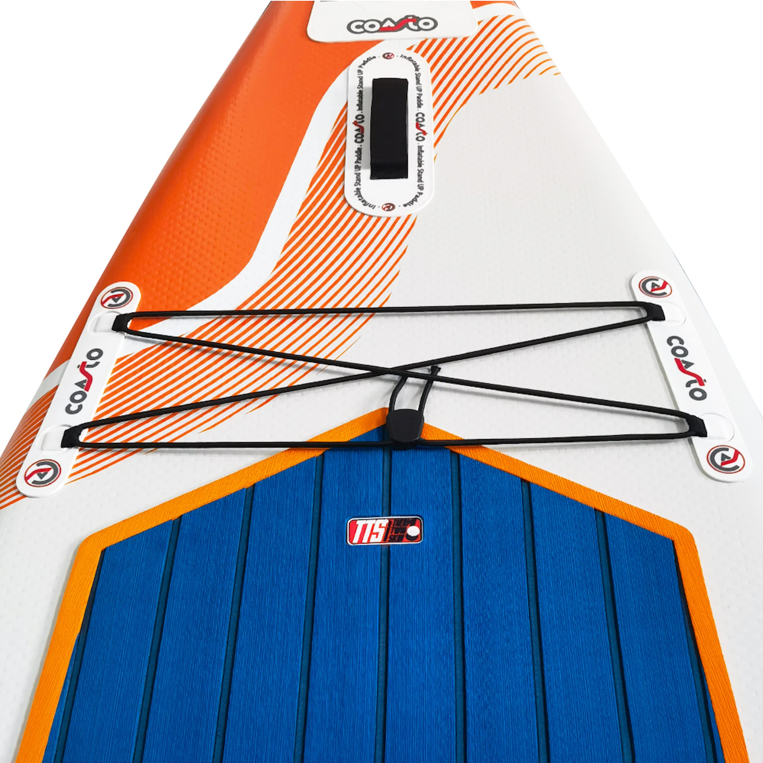 Coasto Nautilus Tabla Sup, Adultos Unisex, Teal/Naranja, 11'8"