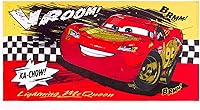 Disney Cars Lightning McQueen Beach Towel 29x58 Inch - Official Soft Absorbent Cotton Pool & Beach Towel for Kids