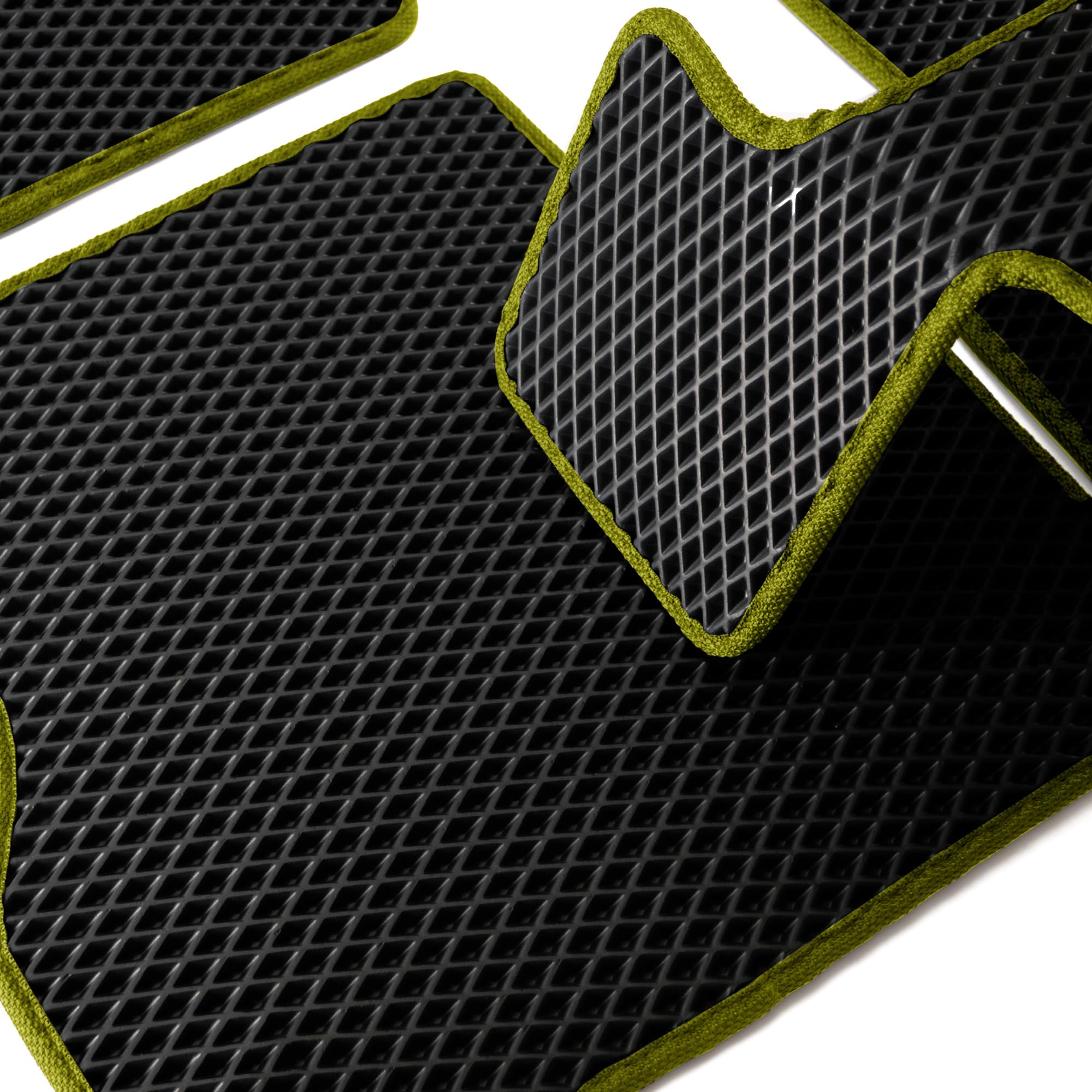 ELMASLINE Alfombrillas Goma 3D Para Peugeot 208 II (Híbrido 2023-2025): Borde Extra Alto 35mm Y Ajuste Perfecto