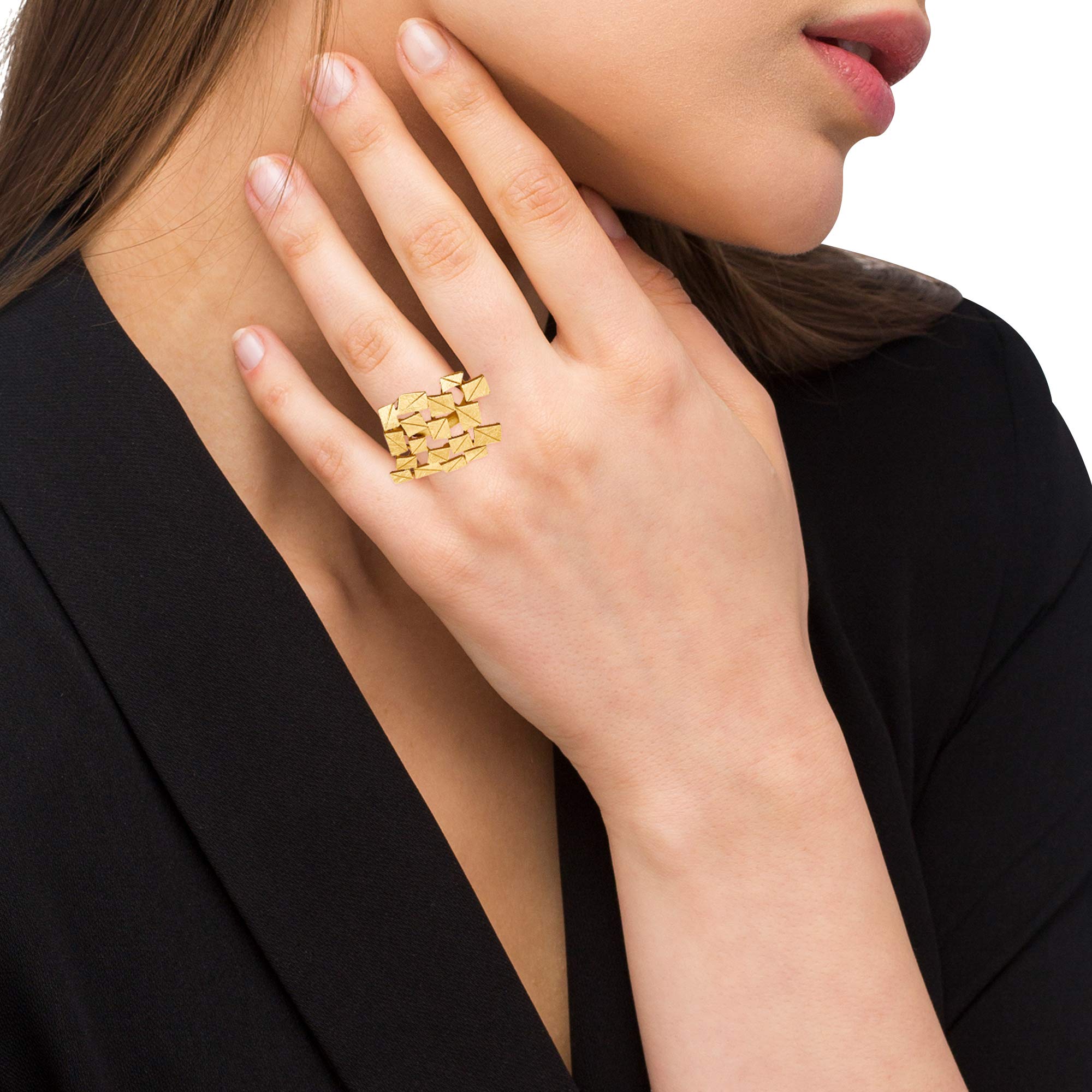 Heideman Ring Damen Partis Edelstahl matt