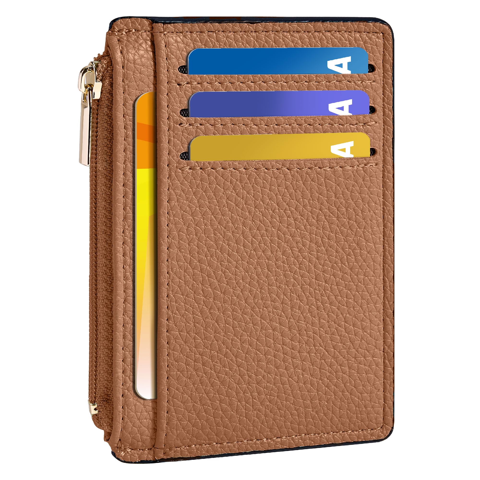 Tipmile Credit Card Holder for Women Slim Minimalist Front Pocket RFID Blocking Wallet Small Compact Card Case with