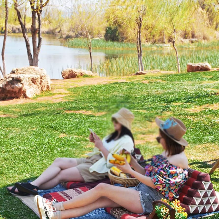 タイ座布団 ZXHKZDX Thailand Triangle Cushion, Kapok Filling Foldable