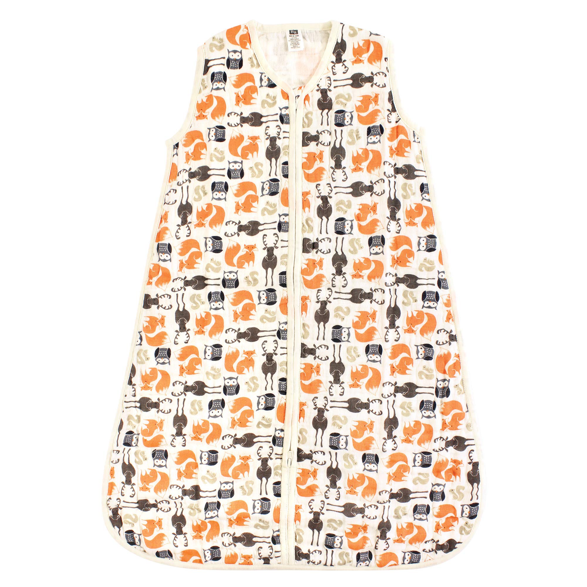 Hudson Baby Unisex Muslin Cotton Sleeveless Wearable Sleeping Bag, Sack, Blanket