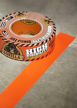 Gorilla High Visibility Duct Tape, Orange Blaze, 1.88 in x