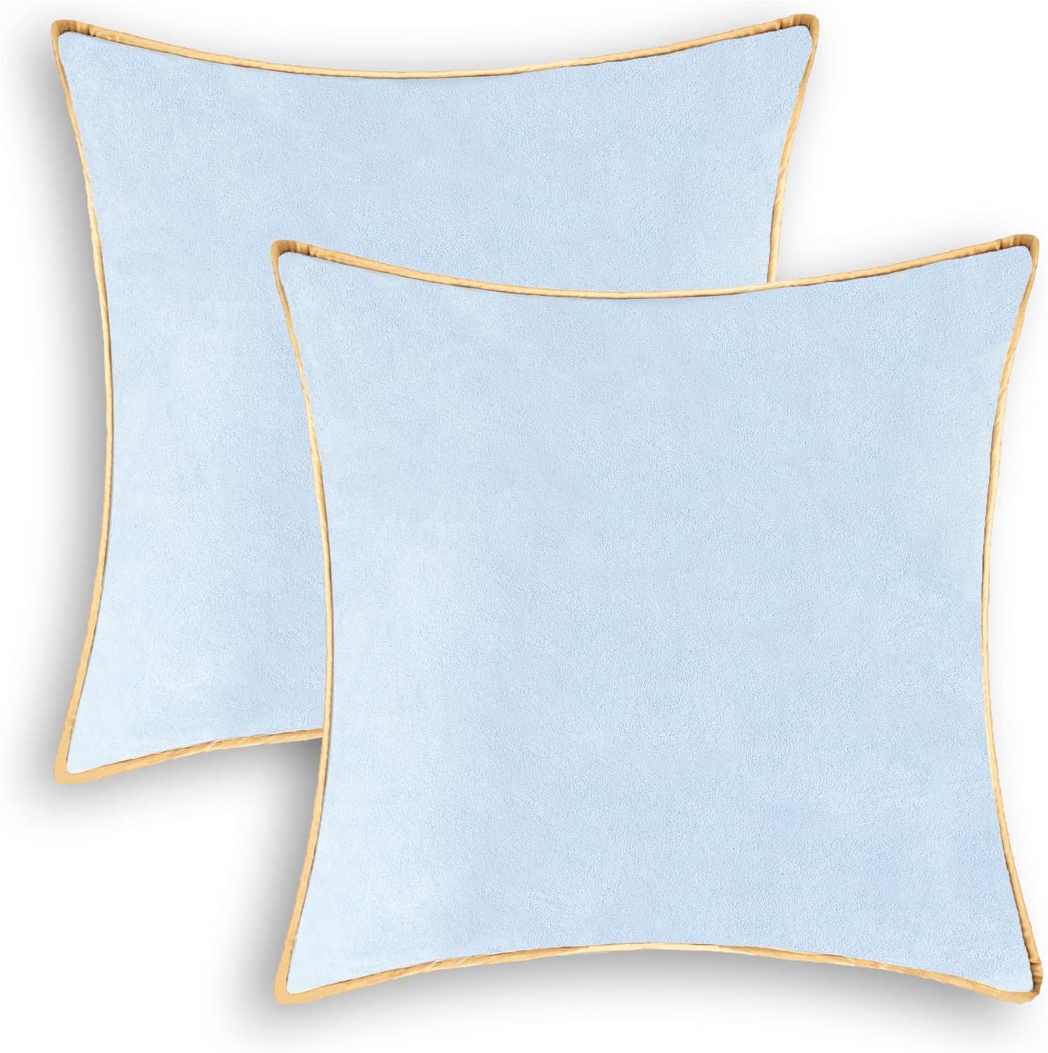 CaliTime Throw Pillow Covers Pack of 2 Super Soft Faux