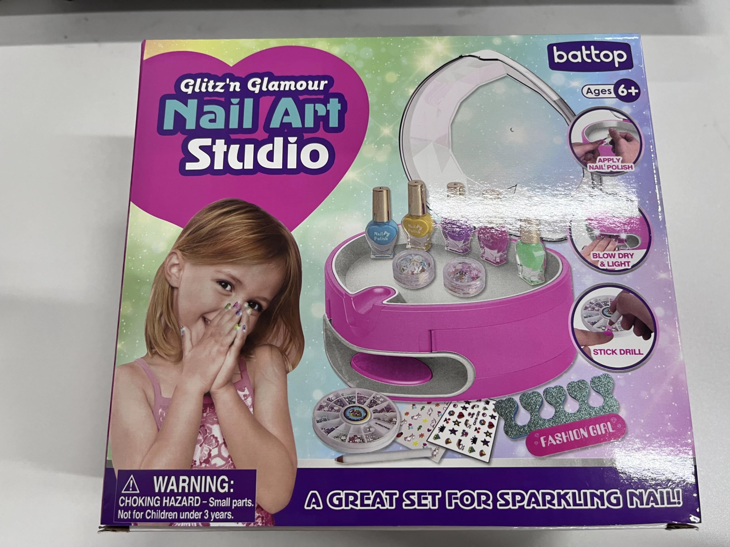 Kit per Nail Art per bambini set di smalti per ragazze giocattoli età 6 7 8 9 10 11 12 bambini unghie set di vernice unghie salone artigianato kit per ragazze compleanno regali di Natale