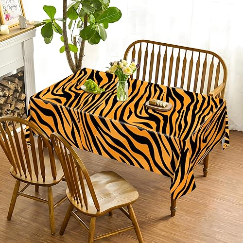 Miniatura 116 de CC HOME 1 pieza de mantel de plástico para fiesta de los 90 de 54 x 87 pulgadas de largo, mantel vintage retro de los 90 de hip hop, tema de 1990