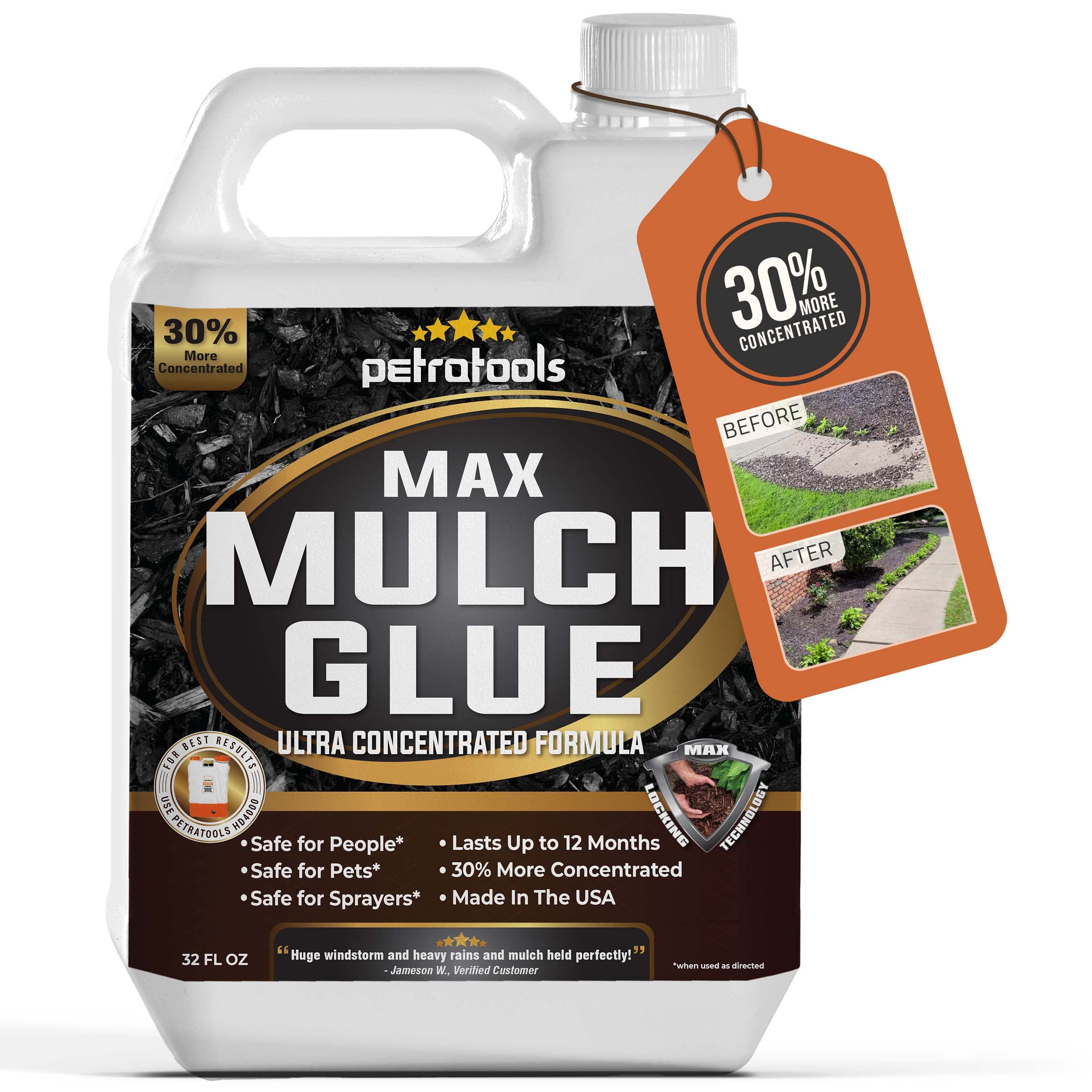 Buy PetraTools Mulch Glue, Mulch Binder Glue, Small Gravel Binder