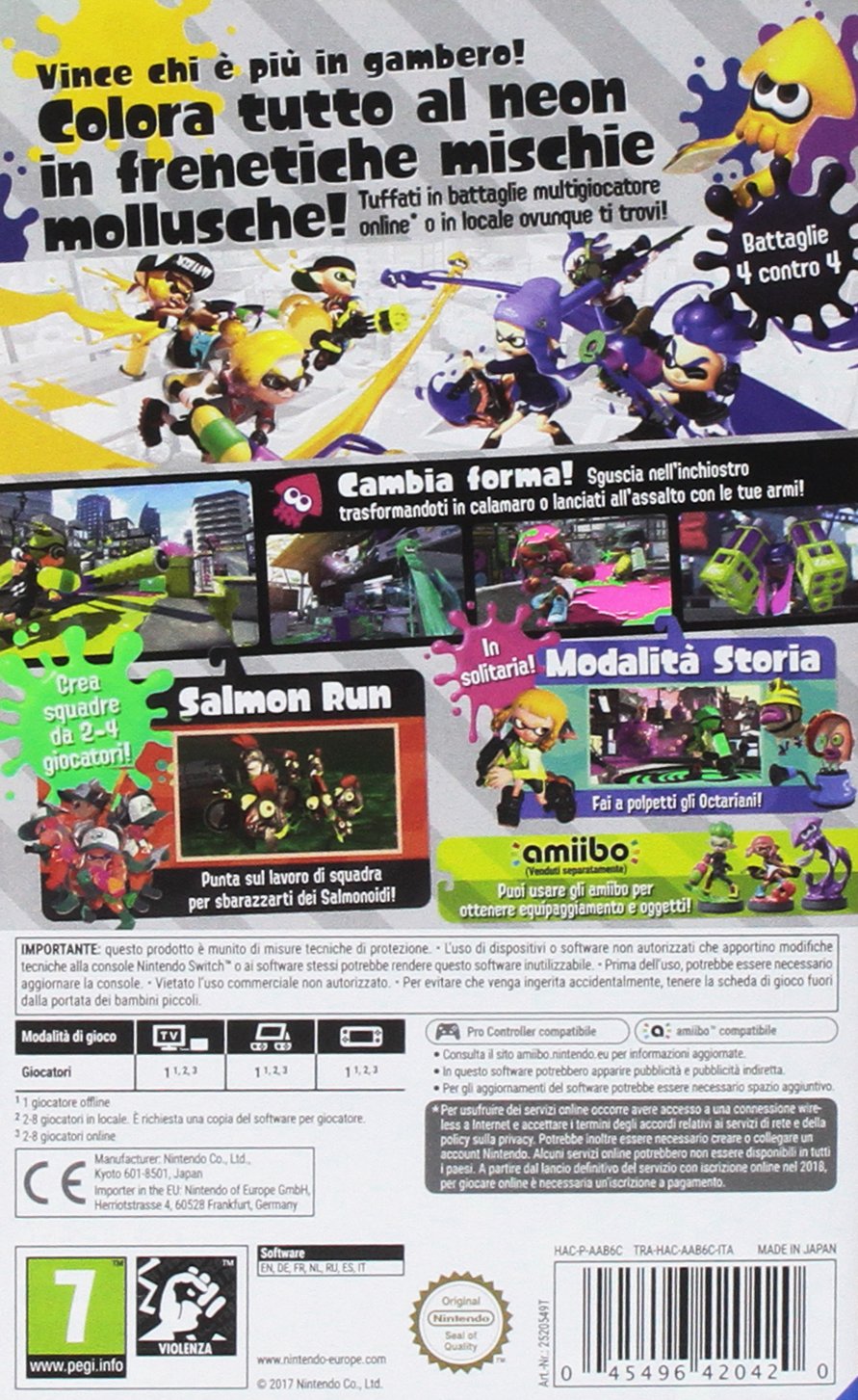Splatoon 2 - Nintendo Switch : Amazon.co.uk: PC & Video Games