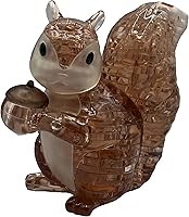 Vista 6 de BePuzzled Puzle de cristal 3D original de ardilla, para mayores de 12 años