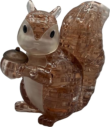 Miniatura 6 de BePuzzled Rompecabezas de cristal 3D original de ardilla, a partir de 12 años